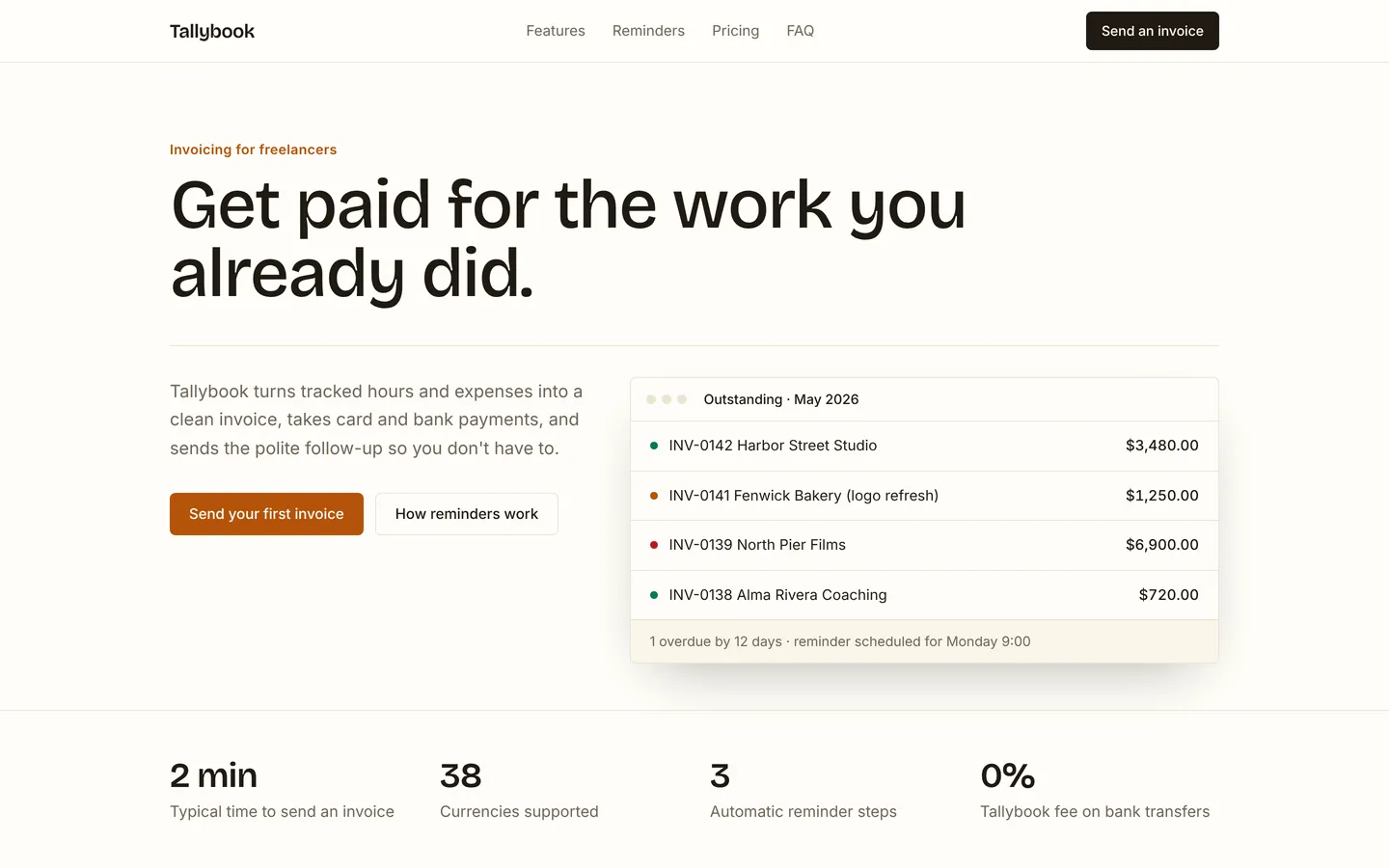Freelancer invoicing starter, as built from its own files