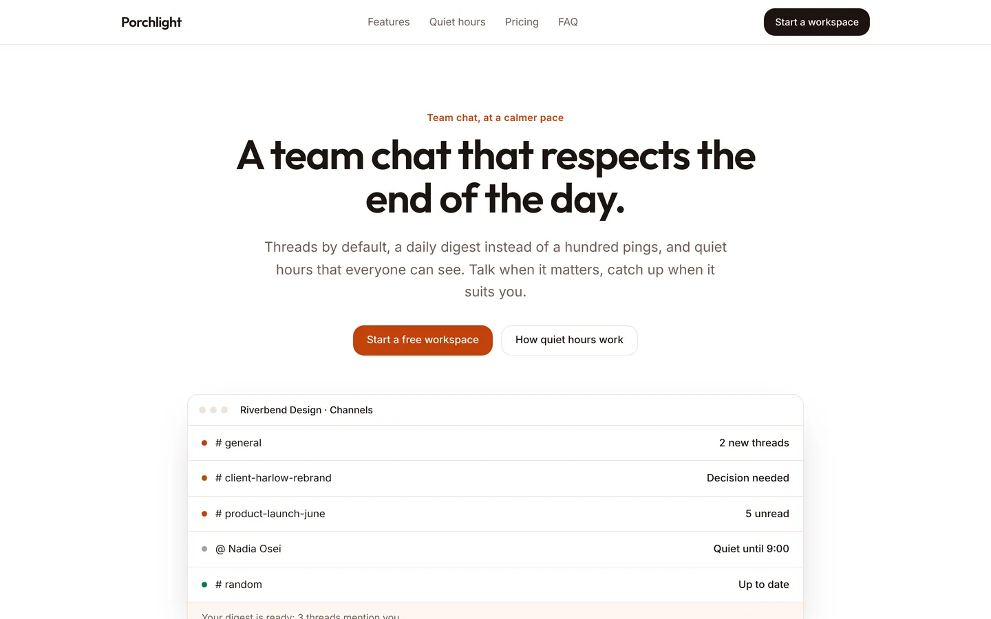 Team chat app starter, as built from its own files